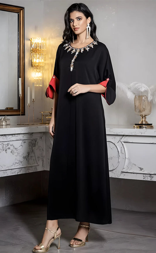 Black Silk Kaftan