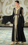 Black and Gold Kaftan