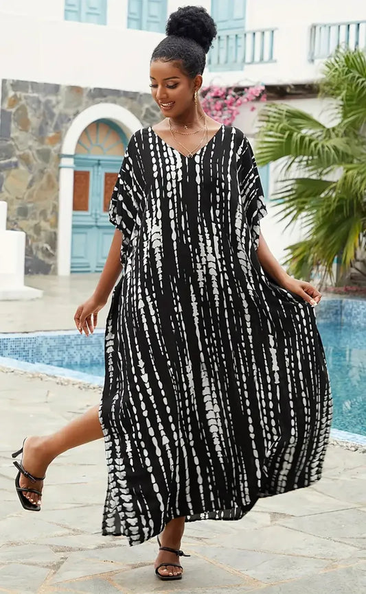 Black and White Kaftan