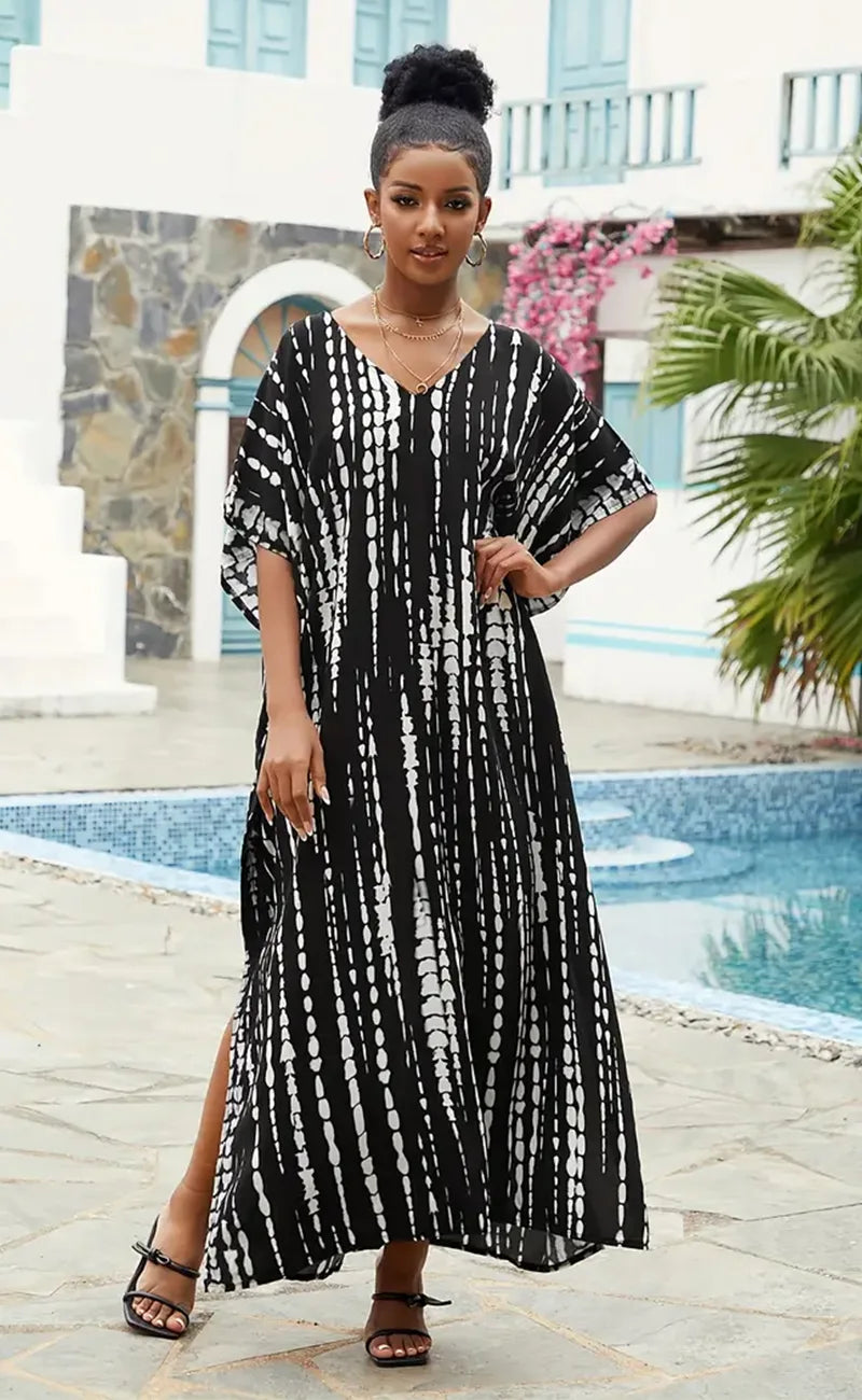 Black and White Kaftan