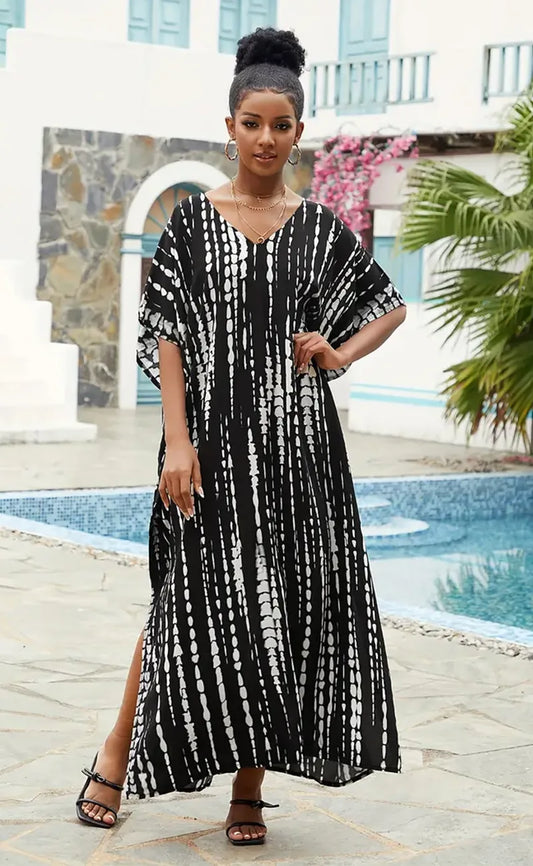 Black and White Kaftan