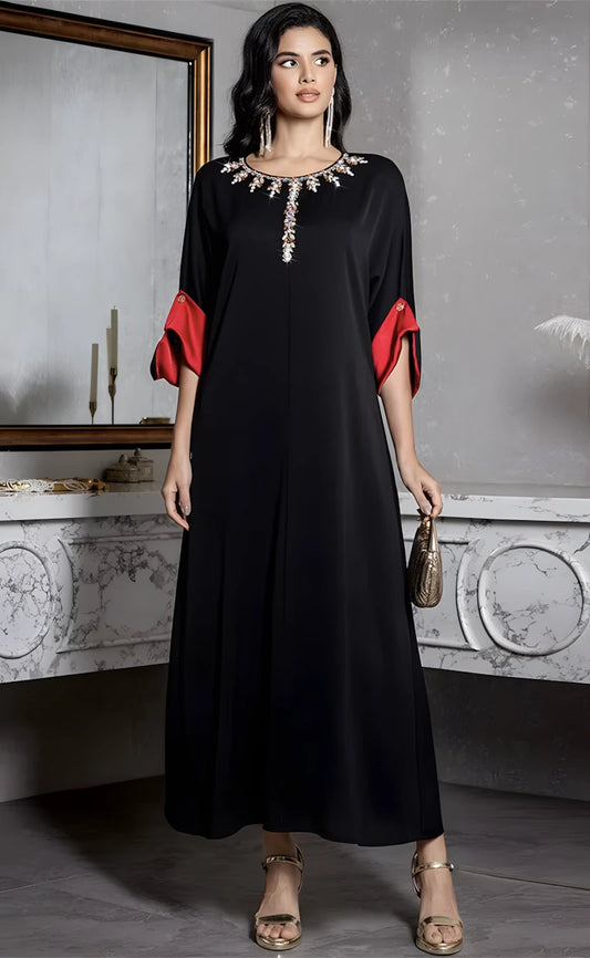 Black Silk Kaftan