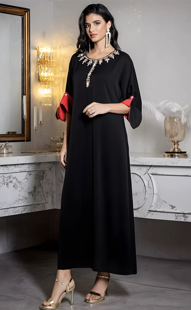 Black Silk Kaftan