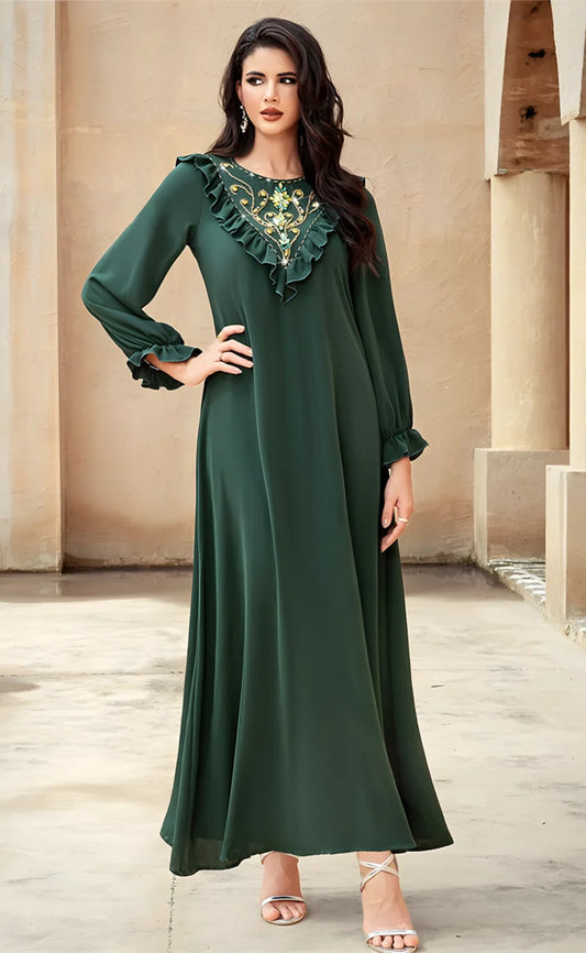 Embellished Kaftan Maxi Dress