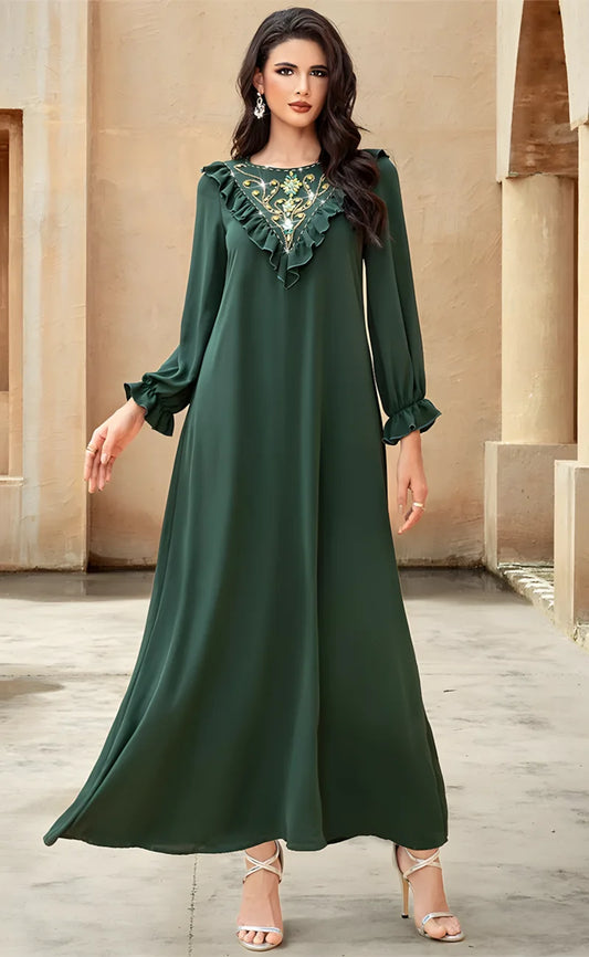 embellished kaftan maxi dress