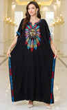 Embroidered Cotton Kaftan