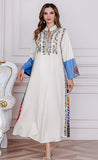 Embroidery Kaftan Dress