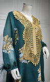 Feather Sleeve Kaftan
