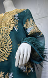 Feather Sleeve Kaftan