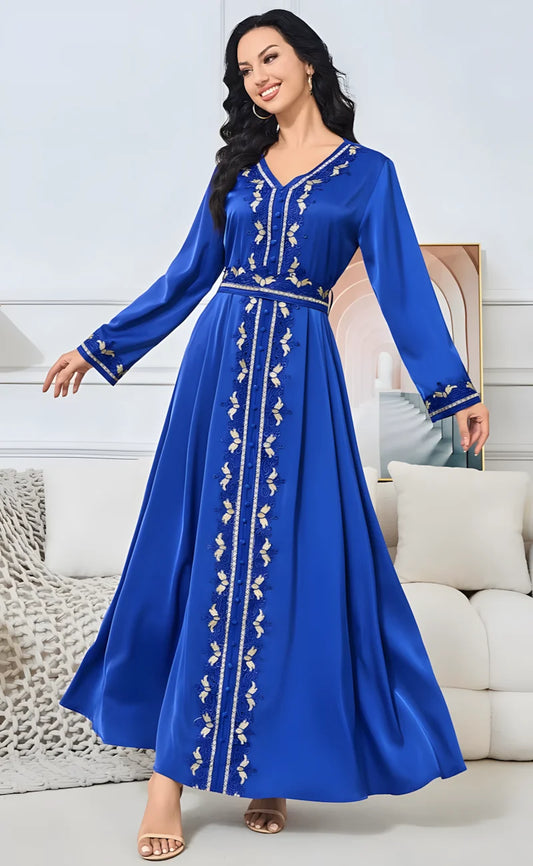 royal blue kaftan